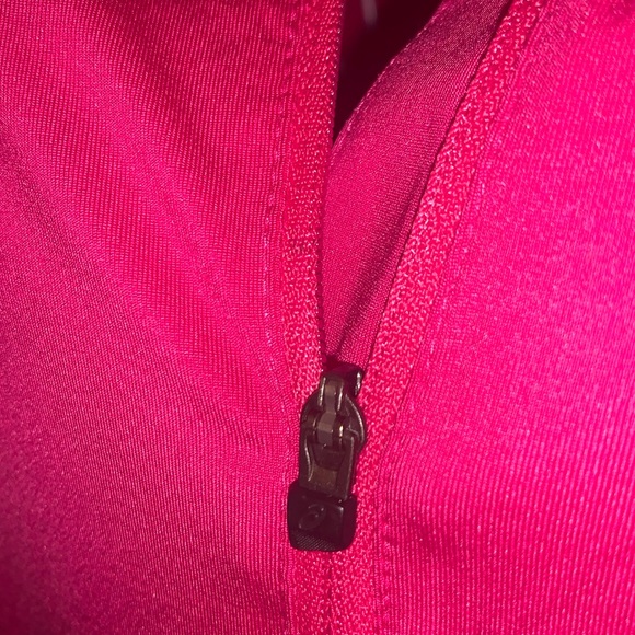 -🎄Women's ASICS Golf Pink Zipper Front S/S Shirt-Small AS IS - Picture 7 of 10